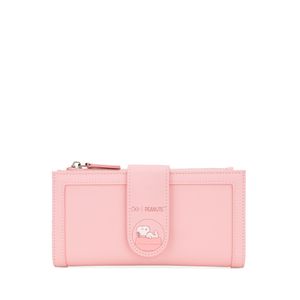 Cartera Grande Flap Peanuts x Oe color Rosa