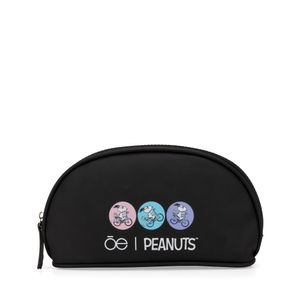 Cosmetiquera Mediana Peanuts x Oe color Negro