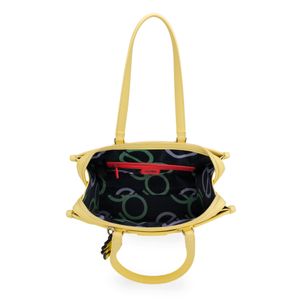 Bolsa Satchel Grande Peanuts x Oe color Amarillo