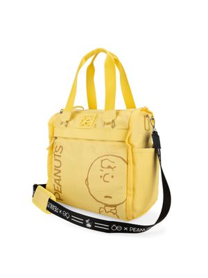 Pañalera Tote Nylon Peanuts x Oe color Amarillo