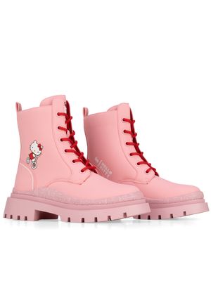 Botín Suela Chunky Oe x Hello Kitty color Rosa