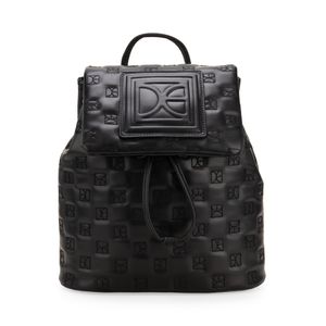 Mochila Grande Bordado Monograma Color Negro