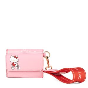 Tarjetero Chico Oe x Hello Kitty Con Maneral color Rosa