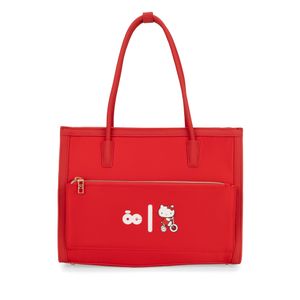 Bolsa Tote Grande Oe x Hello Kitty color Rojo