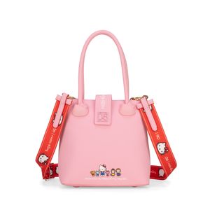 Bolsa Satchel Mediana Oe x Hello Kitty color Rosa