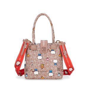 Bolsa Satchel Mediana Oe x Hello Kitty Multicolor