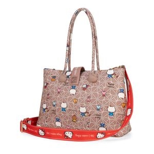Bolsa Satchel Grande Oe x Hello Kitty Multicolor