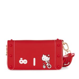 Cartera Grande Cierre Doble Oe x Hello Kitty color Rojo