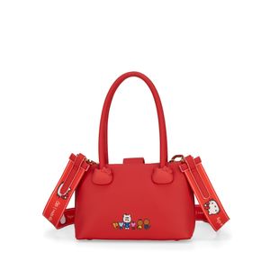Bolsa Satchel Chica Oe x Hello Kitty color Rojo