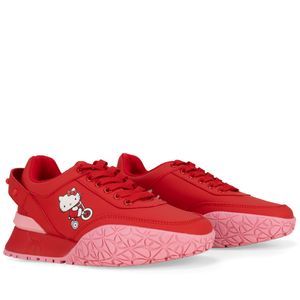 Tenis Deportivos Oe x Hello Kitty color Rojo