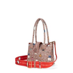 Bolsa Satchel Chica Oe x Hello Kitty Multicolor