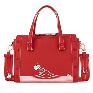 Bolsa Satchel Mediana Oe x Hello Kitty color Rojo