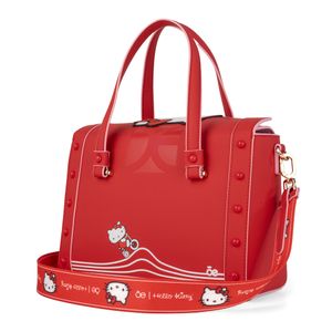 Bolsa Satchel Mediana Oe x Hello Kitty color Rojo