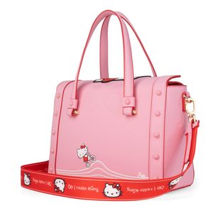 Bolsa Satchel Mediana Oe x Hello Kitty color Rosa
