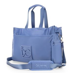 Pañalera Tote Nylon Con Accesorios Color Azul