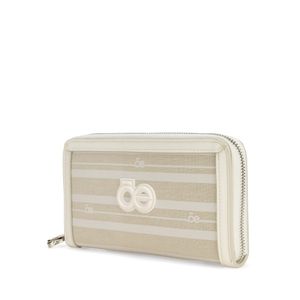 Cartera Grande Cierre Sencillo Color Blanco