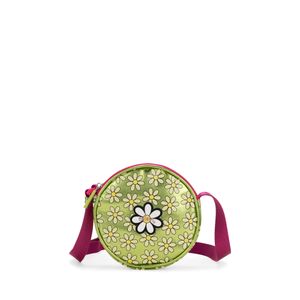 Bolsa Crossbody Mediana Circular Color Verde