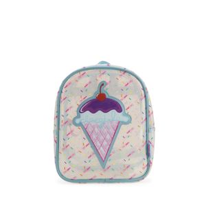 Mochila Mediana De Mica Transparente Color Blanco