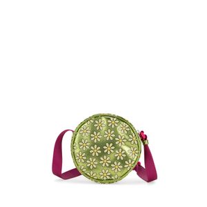 Bolsa Crossbody Mediana Circular Color Verde