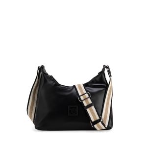 Bolso Hobo Mediano Clásico Color Negro