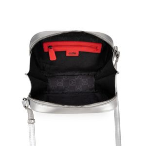 Bolsa Crossbody Chica Clásica Color Plata