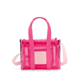 Bolsa Tote Mediana Con Rubber De Monograma Color Magenta