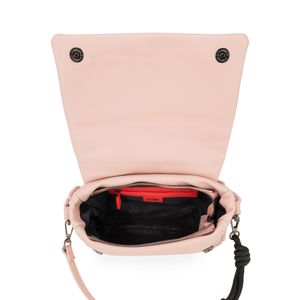 Bolsa Crossbody Chica Con Cadena Acrílica Color Rosa