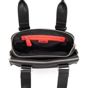 Bolsa Satchel Chica Con Monedero Color Negro