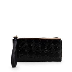 Cartera Grande Cierre Sencillo Color Negro