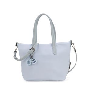 Bolsa Tote Mediano Con Charm Color Azul