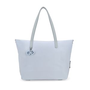 Bolsa Tote Maxi Con Charm Color Azul