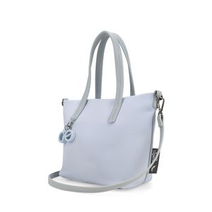 Bolsa Tote Mediano Con Charm Color Azul