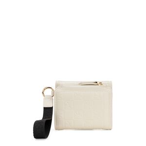 Cartera Flap Chica Con Maneral Color Beige