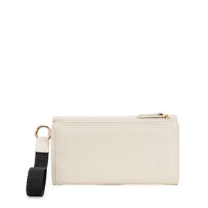 Cartera Flap Chica Con Maneral Color Beige