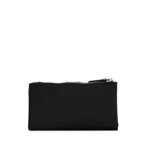 Cartera Grande Híbrida Con Tarjetero Color Negro
