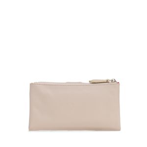 Cartera Grande Híbrida Con Tarjetero Color Beige