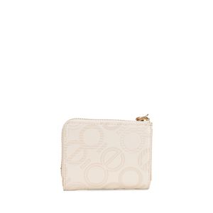 Cartera Mediana Cierre Sencillo Color Beige