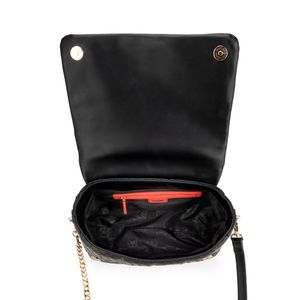 Bolsa Crossbody Tejido Chica Color Negro