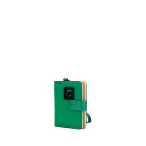 Cartera Porta Pasaporte  Con Maneral Color Verde
