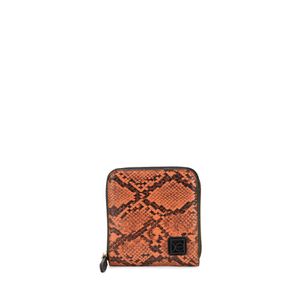 Cartera Mediana Cierre Sencillo Color Naranja