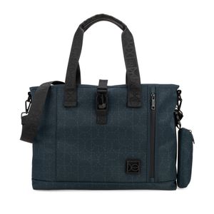 Bolsa Tote Con Porta Gadget Desprendible Color Azul Marino