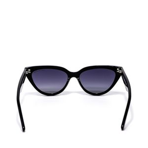 Lente Solar Oe x Hello Kitty Forma Cat Eye con Armazón de Acetato color Negro