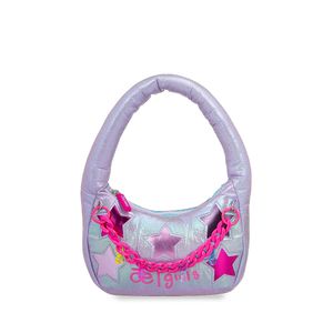Bolsa Satchel Para Niñas Estrellas Color Morado