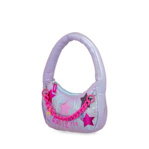 Bolsa Satchel Para Niñas Estrellas Color Morado
