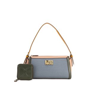Lady Bag Con Monedero Color Azul