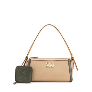 Lady Bag Con Monedero Color Beige