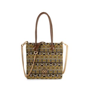 Bolsa Tote Mediana, Herraje De Monograma Color Multicolor