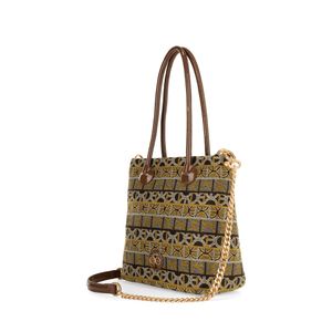 Bolsa Tote Mediana, Herraje De Monograma Color Multicolor