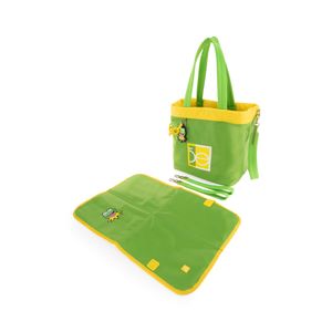 Pañalera Tote Grande Oe x The Muppets con Charm color Verde