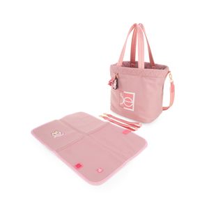 Pañalera Tote Grande Oe x The Muppets con Charm color Rosa